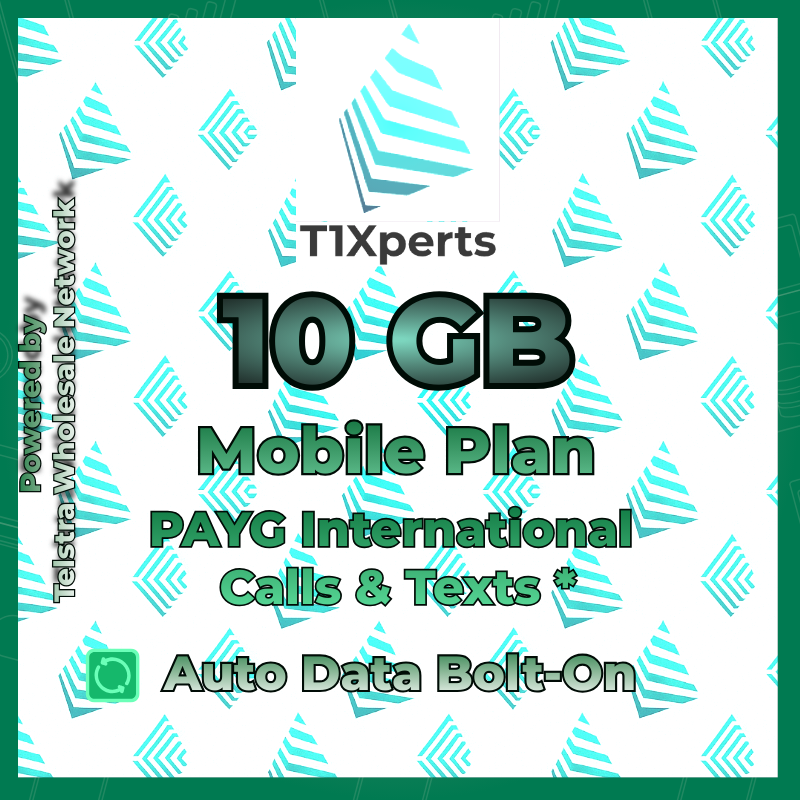 Home T1xperts Mobile Plan 10gb Iddpayg Auto Top Up 1