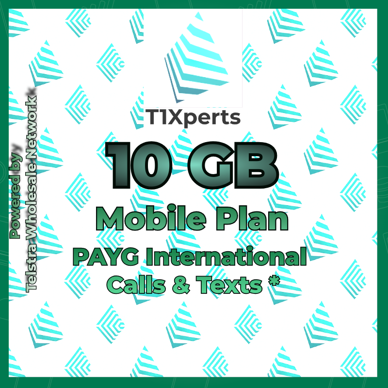 Home T1xperts Mobile Plan 10gb Iddpayg No Top Up 1